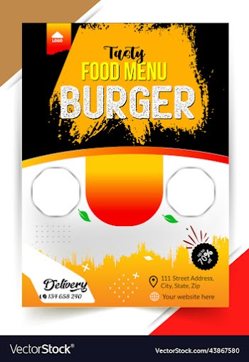 fast food flyer delicious flyer burger template