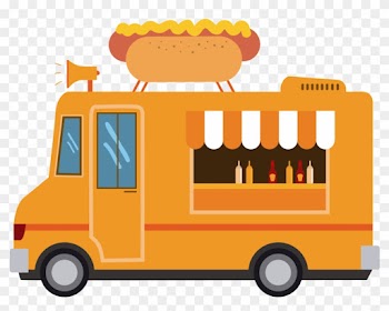 Fast Food Hamburger Pizza Food Truck - Food Truck Vector Png