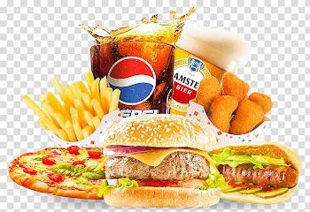 Fast food Hamburger Sushi Pizza, Fast Food transparent background PNG clipart