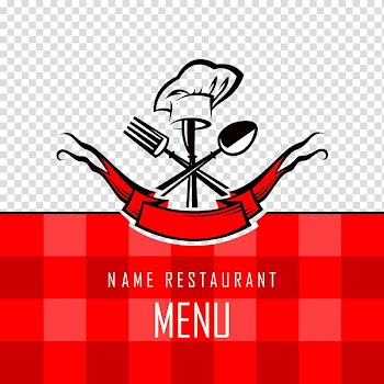 Fast food Menu Cook Restaurant, Hand-painted chef's hat transparent background PNG clipart