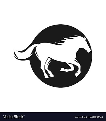 Fast speed horse logo horse icon vector image
