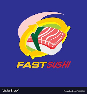 Fast Sushi vector image