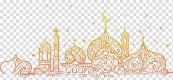 Fasting in Islam Ramadan Illustration, Hand-painted religious church posters, mosque illustration transparent background PNG clipart