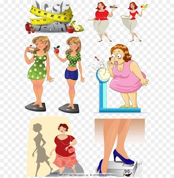 Fat Obesity Weight loss Clip art - Thin and fat people 
