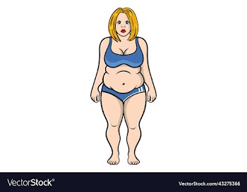 fat women with belly fat overweight