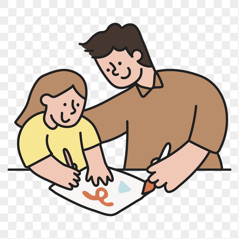 Father & daughter png sticker, | Free PNG Illustration - rawpixel
