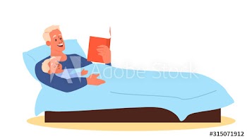 Father reading a book to his child