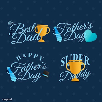 Father's day badge set | Free stock vector - 868603