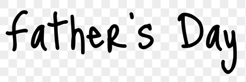 Father's day word png, simple | Free PNG - rawpixel