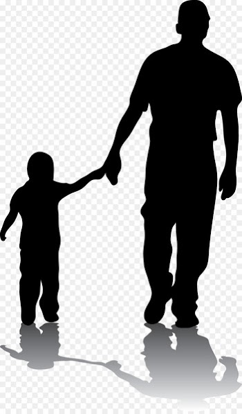 Father Silhouette Son Daughter Family - father 