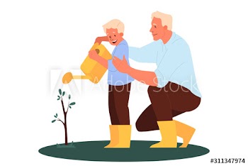 Father spend time with child