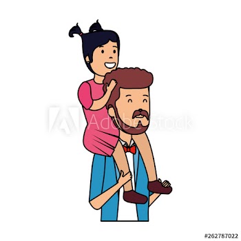 father with daughter characters
