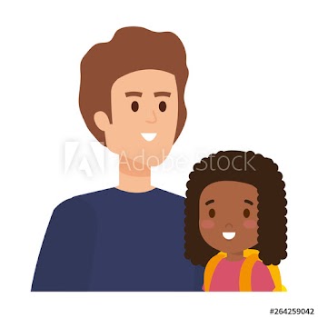 father with daughter characters