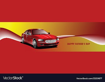 Fathers day banner vector image