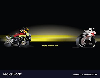 Fathers day banner vector image