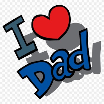 Fathers Day Free Clip Art Father Clipart Image - Words I Love You Dad