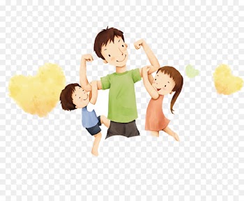 Fathers Day Love Daughter Mother - Father's Day cartoon characters 