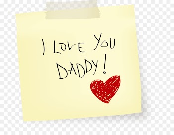 Fathers Day Love - Vector sticker I love you dad 