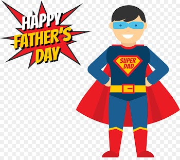 Fathers Day Superhero Illustration - My superman daddy 