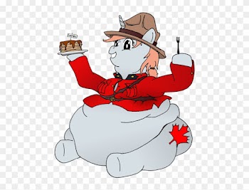 Fatponysketches, Belly, Canada Pone, Canadian, Clothes, - Cartoon