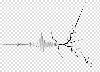 Fault lines illustration, Earthquake Natural disaster Geology Muslim, wall crack transparent background PNG clipart