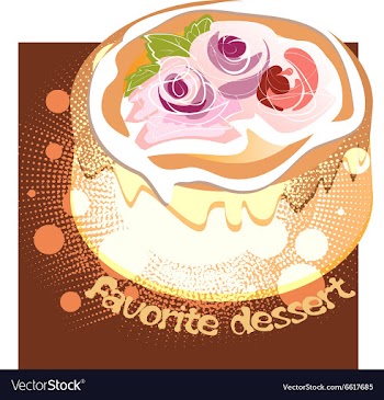 Favorite desert vector image
