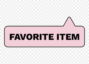 Favorite item png sticker on transparent | Free PNG - rawpixel