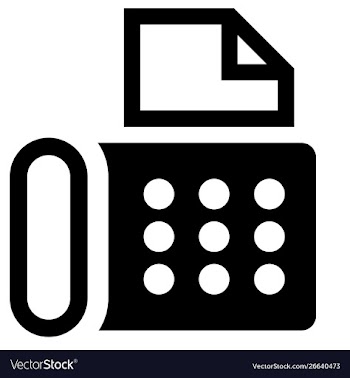 Fax machine icon vector image