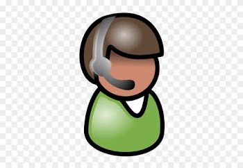 Feamle White Indian Telephone Operator Icon Vector - People Clip Art