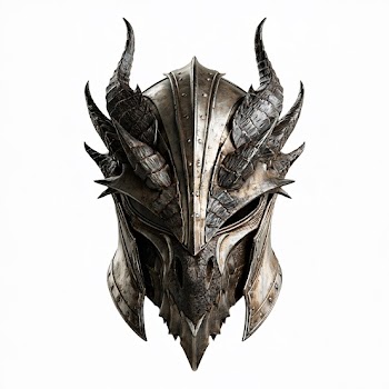 Fearsome Dragon Styled Plate Helmet