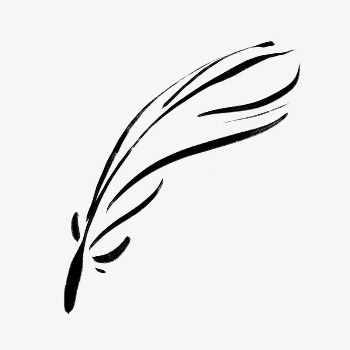 Feather  clipart, drawing illustration, | Free Photo - rawpixel
