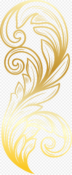 Feather Gold - Golden feather 