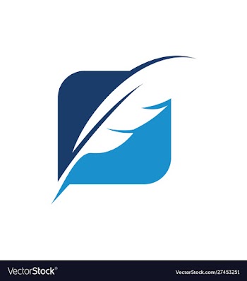 Feather logo vector image