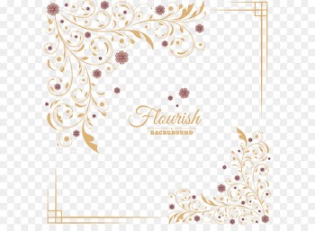 Feather Pattern - European pattern border 