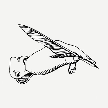 Feather pen drawing, vintage illustration | Free PSD - rawpixel