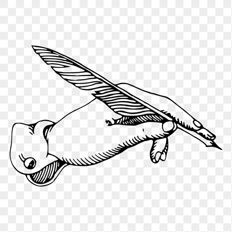 Feather pen png sticker illustration, | Free PNG - rawpixel