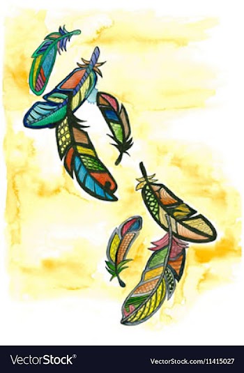 Feather vector image