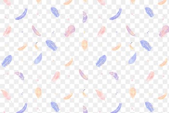 Feather watercolor pattern png Boho background
