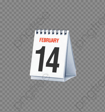 February 14 Calendar, February Clipart, Calendar Clipart, Product ...
