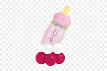 Feeder Baby Girl Compact Balloon - 31" Baby Bottle Girl Supershape Foil Balloon