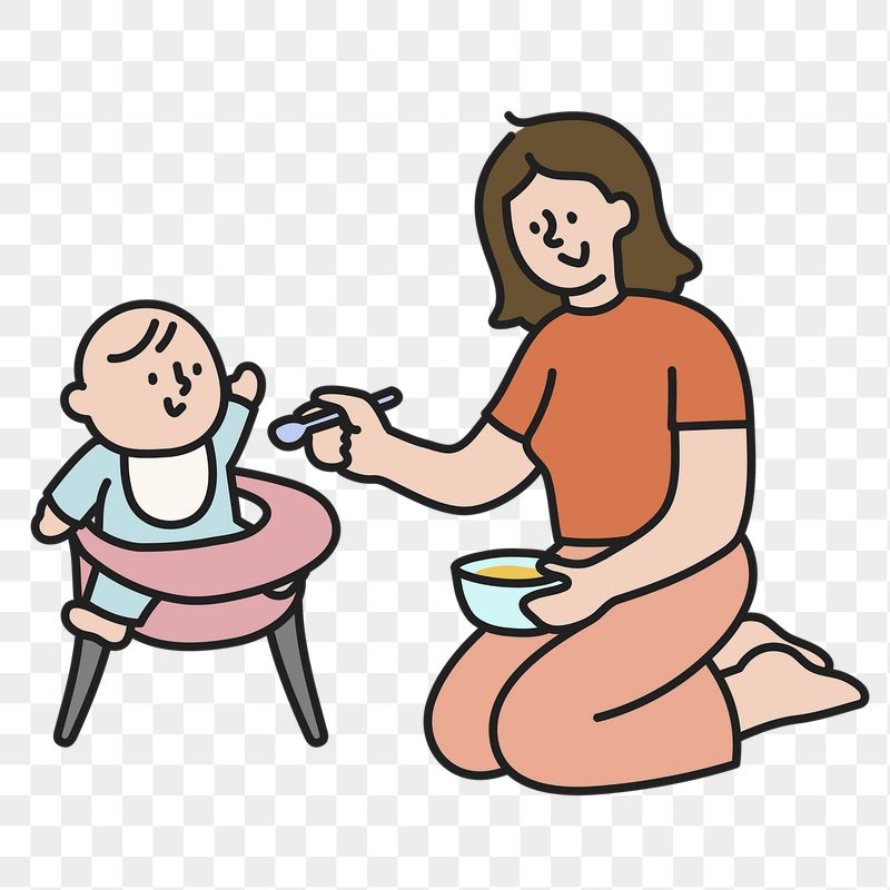 Feeding baby png sticker, mother | Free PNG Illustration - rawpixel