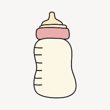 Feeding bottle cartoon illustration, baby | Free Photo Illustration - rawpixel