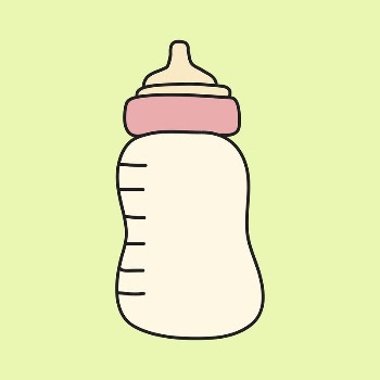 Feeding bottle clipart, baby object | Free PSD Illustration - rawpixel