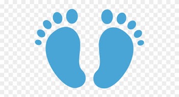 Feet - Baby Foot Print Blue