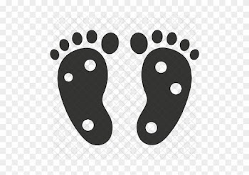 Feet, Foot, Shoes, Step, Steps, Walk, Walking Icon - Baby Feet Silhouette