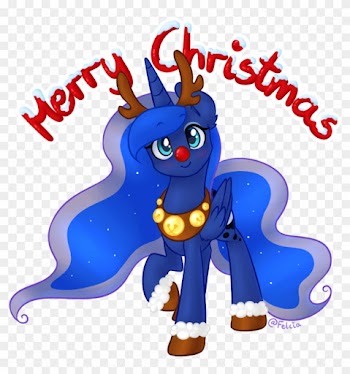 Felcia, Blushing, Cute, Looking At You, Lunabetes, - Merry Christmas Luna