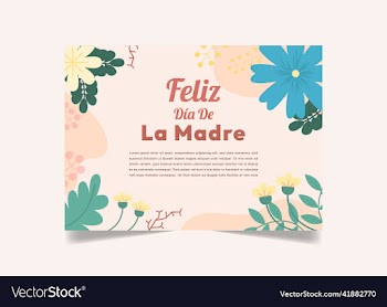 feliz dia de la madre card concept design