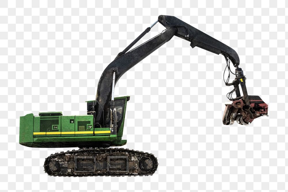 Feller buncher png sticker, harvester | Free PNG - rawpixel