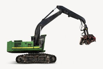 Feller buncher sticker, harvester collage | Free PSD - rawpixel