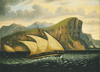 Felucca off Gibraltar (mid 19th | Free Photo - rawpixel